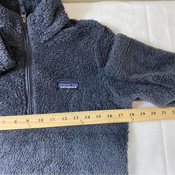 Patagonia Women's Gray Los Gatos Teddy Fleece 1/4 Zip Jacket Coat Sz XS - Picture 8 of 11